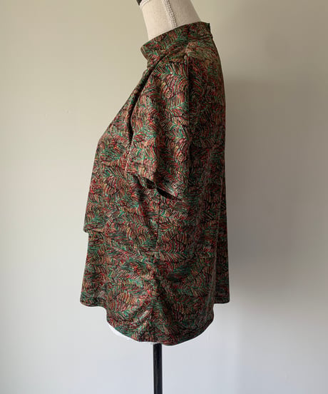 High Neck Peacock Tops