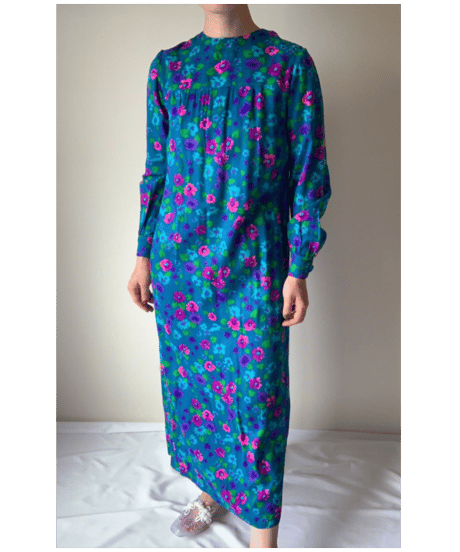 【お取り置き】Crew Neck Flower Print Dress