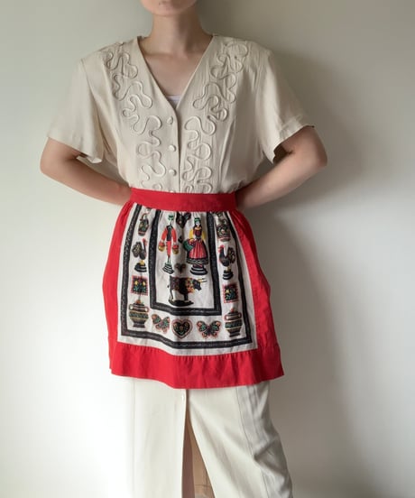 "60's" Country Pattern Waist Apron