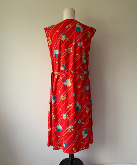 Fruit Pattern Sleeveless Dress
