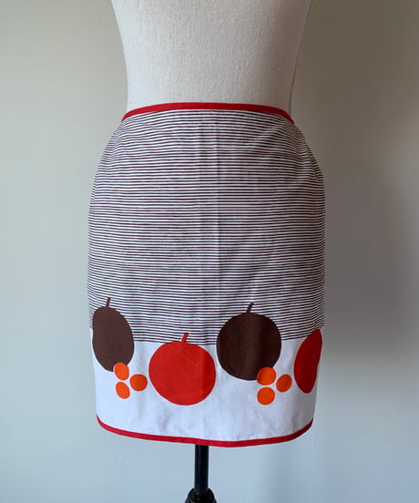 Apple Pattern Vintage Waist Apron
