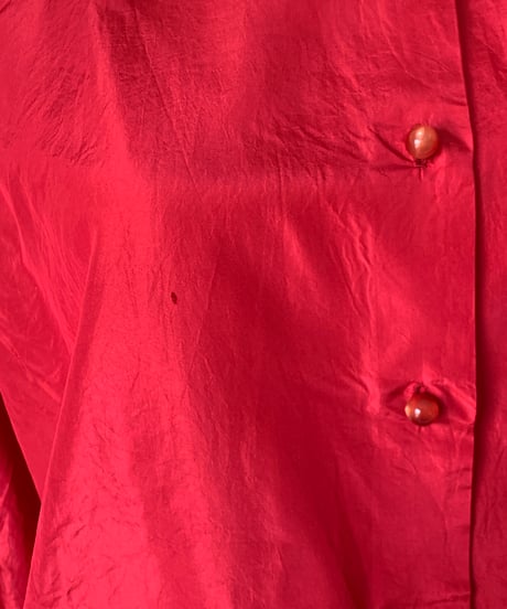 "valentino" 80's Red Blouse
