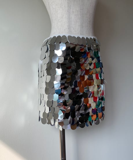 Spangle Tight Mini Skirt