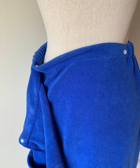 Blue wrap towel