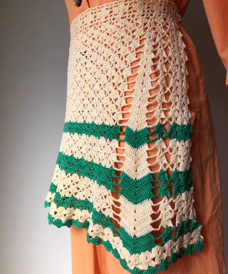 Embroidery Stripe Waist Apron