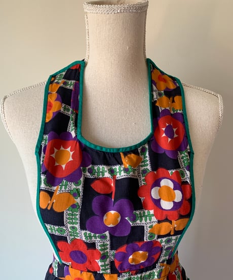Flower Print Vintage Apron