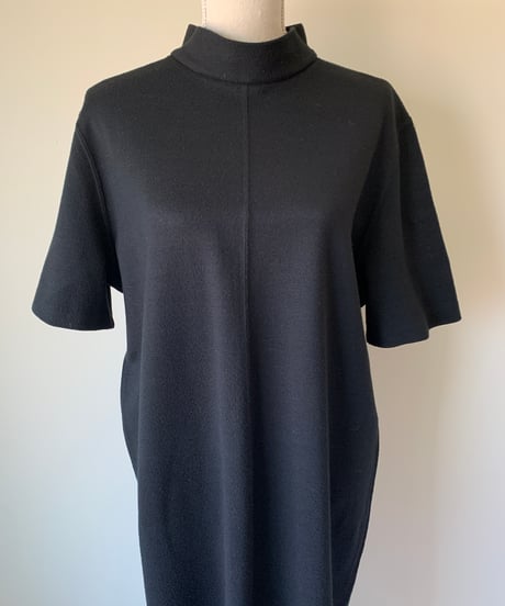 Stand Collar Knit Dress