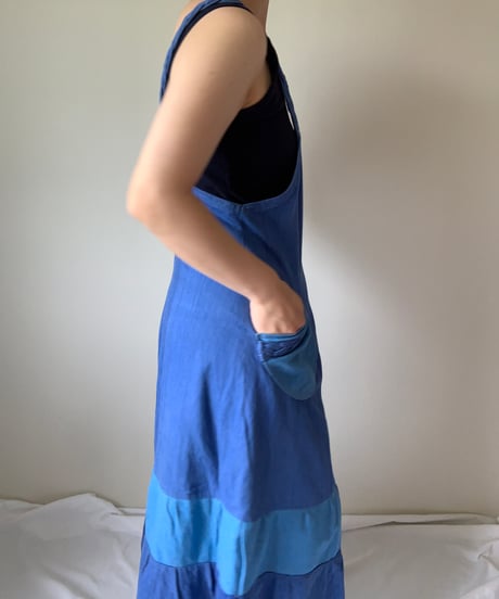 Denim Material Camisole Dress