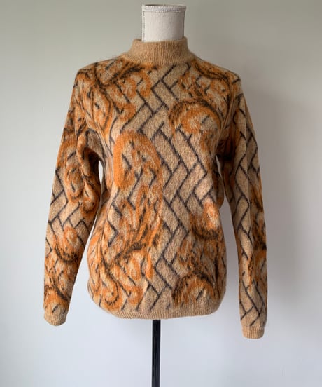 KID MOHAIR Stand Collar Sweater