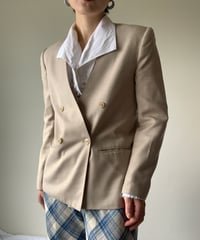 "80s" V-Neck Colorless Short Jacket