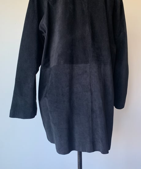 "80s" Pig Suede Collarless Jacket