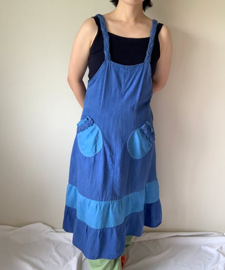 Denim Material Camisole Dress
