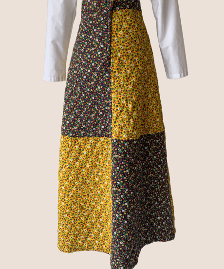 Quilting Flower Maxi Skirt