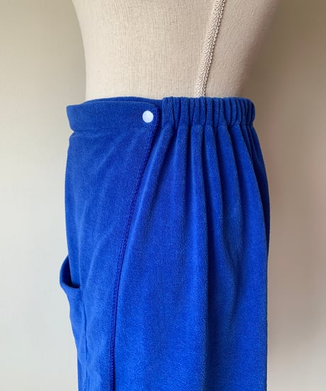 Blue wrap towel