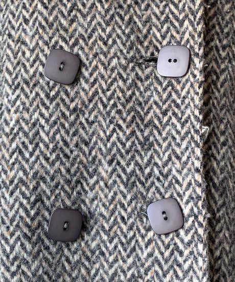 Herringbone Soutien Collar Coat