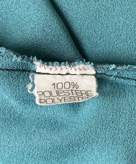Ribbon Tie Frill Aquamarine Blouse