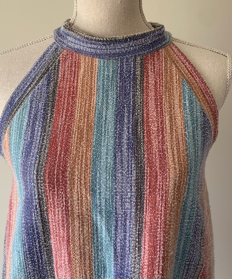 Rainbow Strip Hem Tank Top