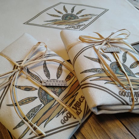 GOOD VIBES❂キャンバスBAG　🏵ML🏵厚手