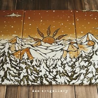 🆕canvas print🌼snow mountain3set