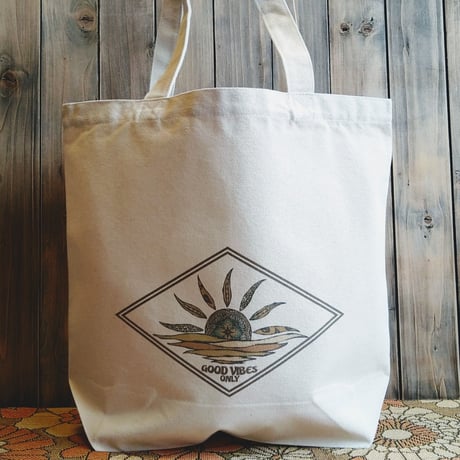 GOOD VIBES❂キャンバスBAG　🏵ML🏵厚手