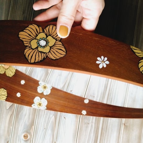 retro flower ミラー🌼