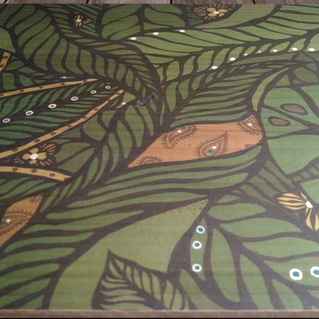 🆕wood poster　green
