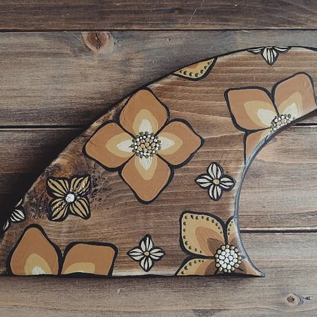 🆕original art / wood flowe fin