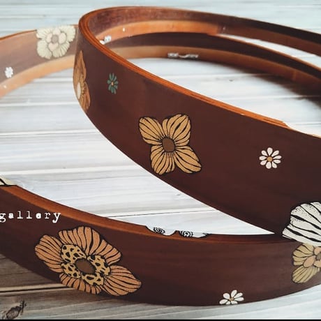 retro flower ミラー🌼