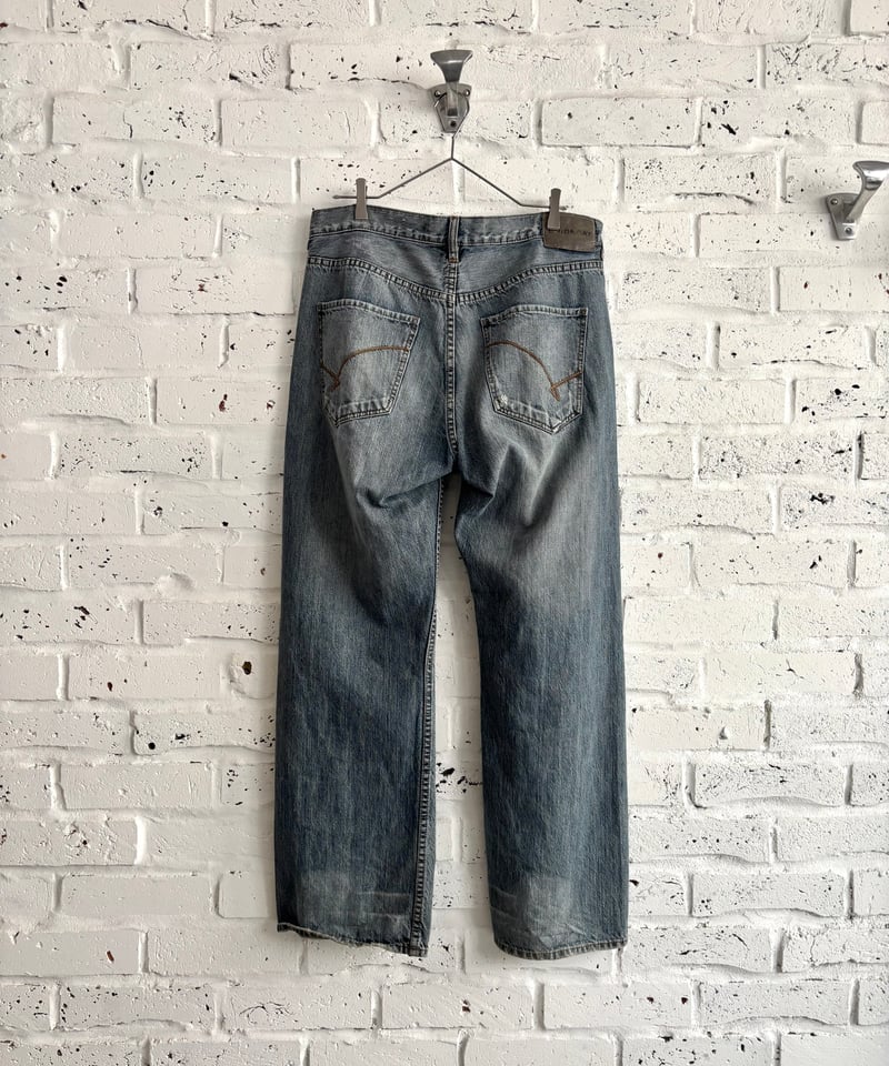 90's《UNIONBAY》 relaxed wide design indigo blue