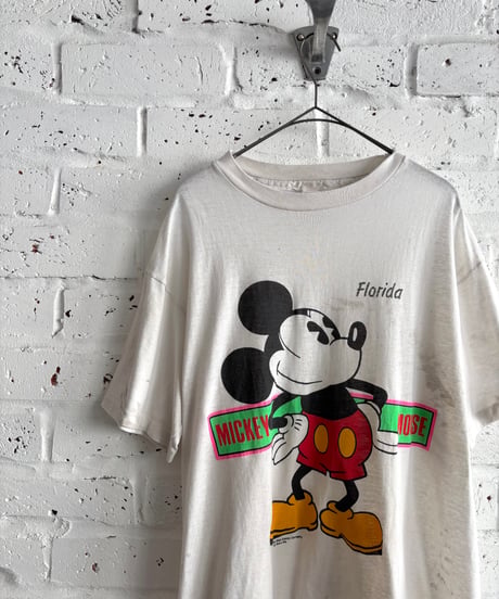 70's-80's Made in USA《Walt Disney》"Mickey Mouse" T-shirt