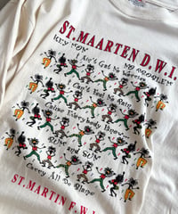 90's "ST MAAARTEN D.W.I." summer vibes T-shitt