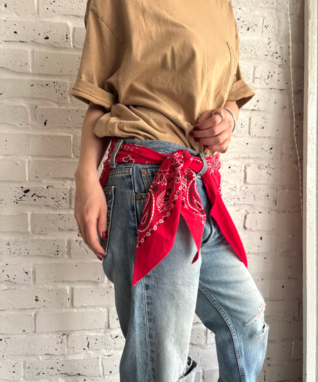STRANGER Original / Re. Vintage. Made in USA old bandana docking scarf