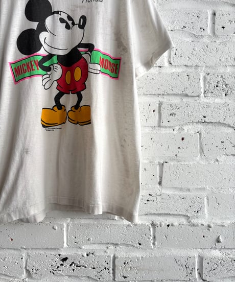 70's-80's Made in USA《Walt Disney》"Mickey Mouse" T-shirt