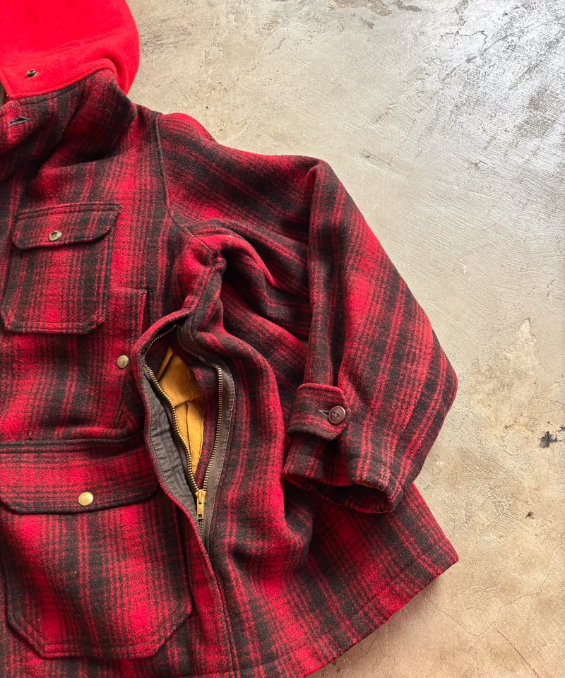 40's-50's Made in USA 《Woolrich》 heavy duty mac