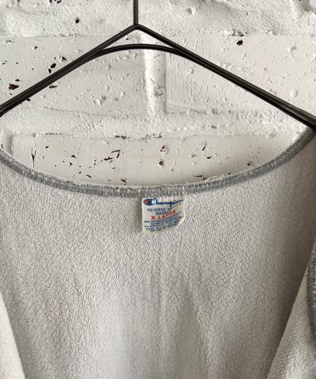 80’s Made in USA《Champion》 “Reverse Weave” cut-off&damaged sweat shirt