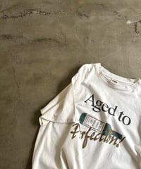 90’s-00’s old wine bottle design T-shirt
