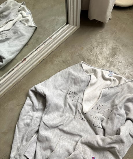 80’s Made in USA《Champion》 “Reverse Weave” cut-off&damaged sweat shirt