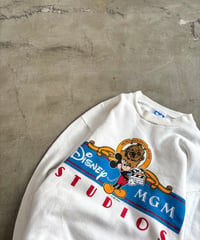 80’s Made in USA《Walt Disney》 “Mickey Mouse” "MGM"studios sweat shirt
