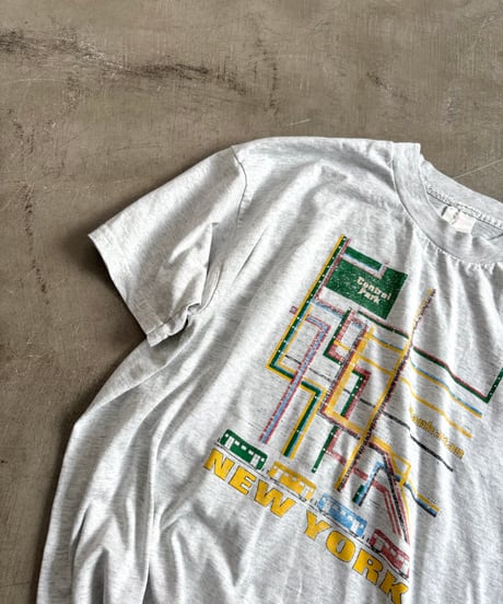 90’s USA “New York City” old metro map design T-shirt