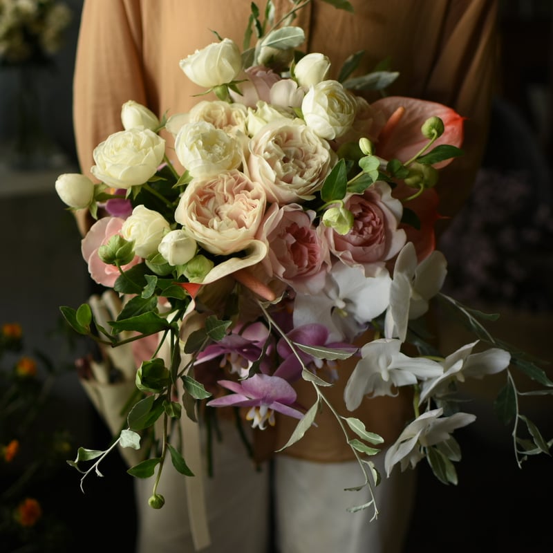 weddingブーケ&ブートニア27,500円(送料別) | Valon tila