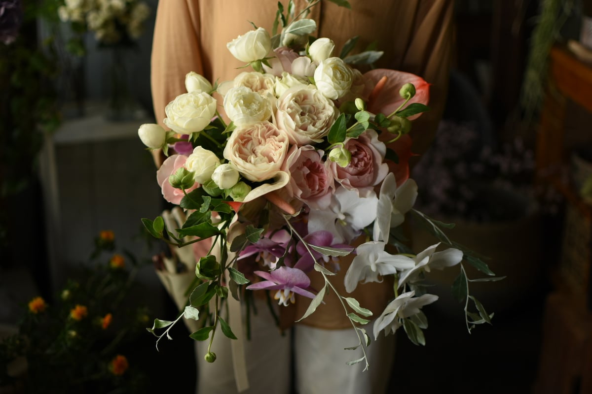 weddingブーケ&ブートニア16,500円(送料別) | Valon tila