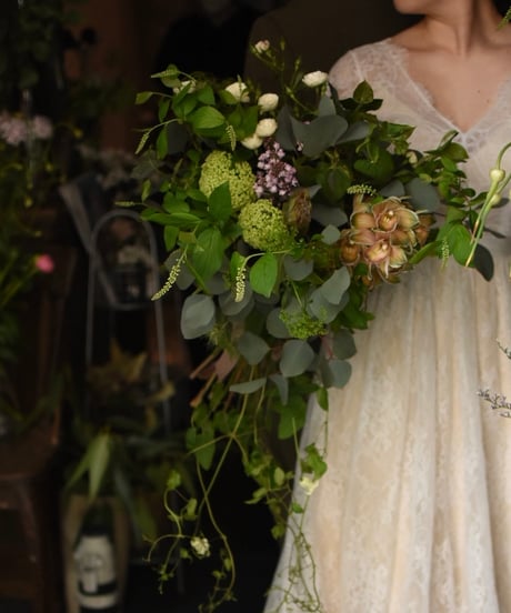 weddingブーケ&ブートニア27,500円(送料別)
