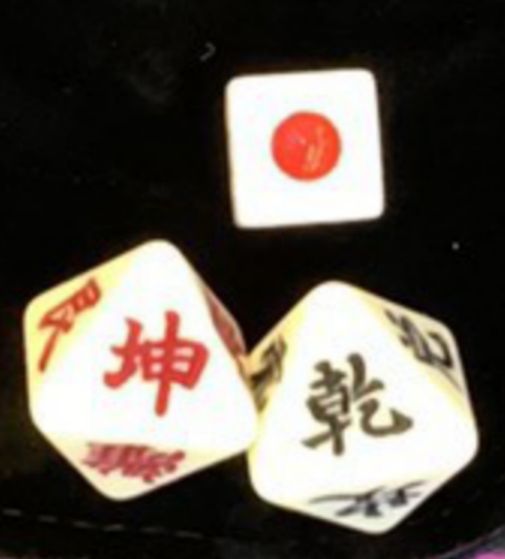 楽天市場】易占い サイコロ 八面体 ダイス 占い グッズ 易経 八卦 タロット 筮竹 易学用 入門 陰陽五行 風水 占筮 高級彫文字 (3個セット)  送料無料 : LAVETT 易占 サイコロ 易断 周易 八卦 易 八面 品です