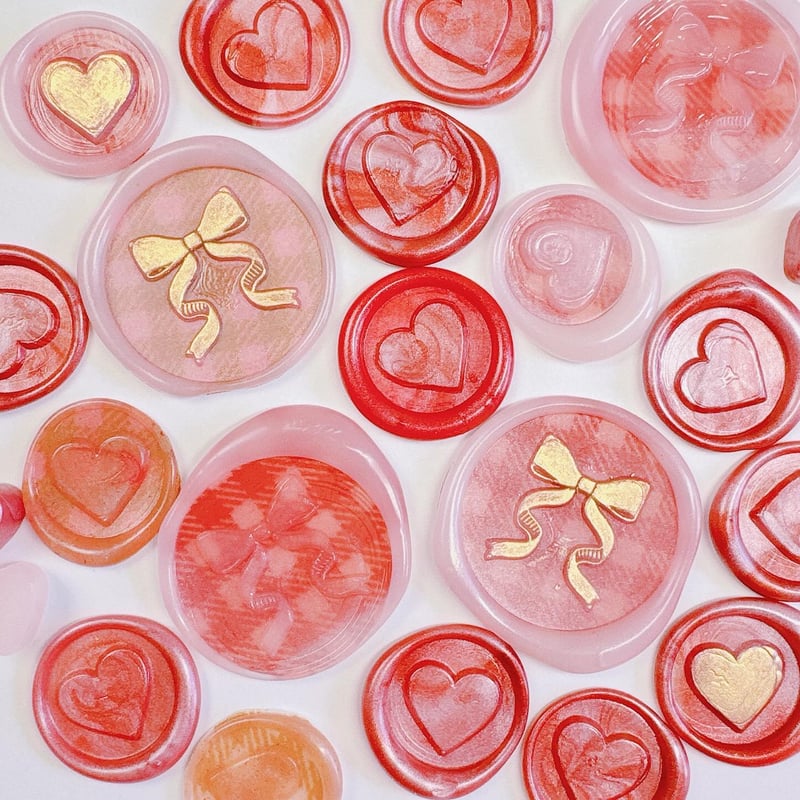 シーリングスタンプヘッドmini（12mm）＜Heart（ハート）＞ adesso