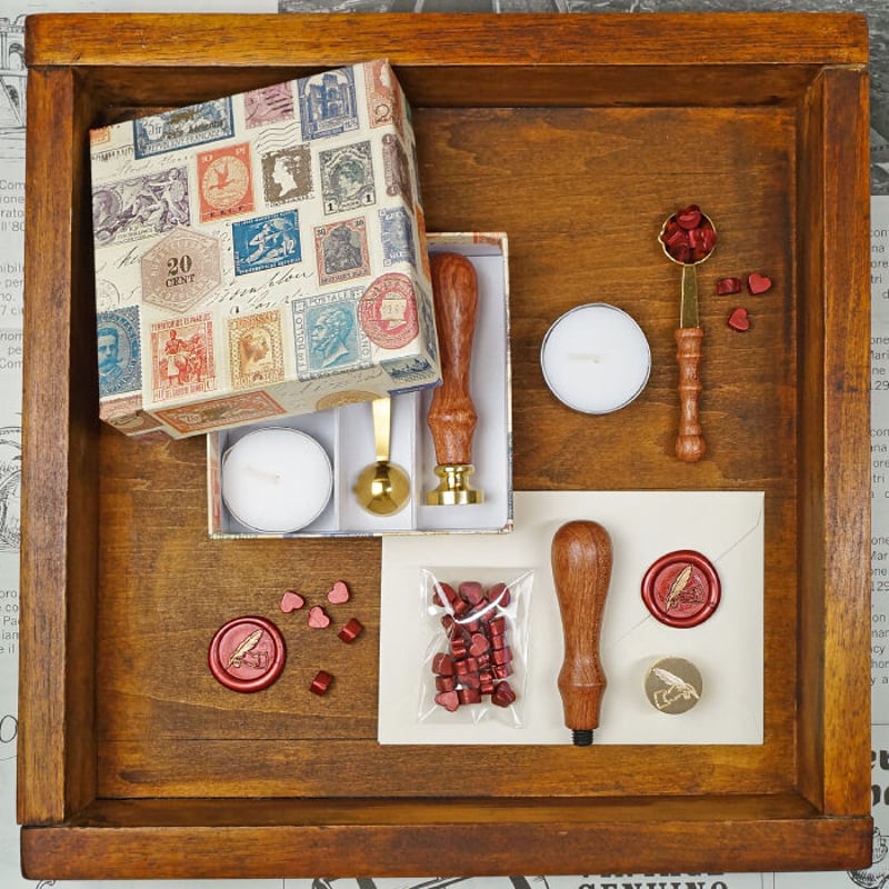 ヘッド付き】シーリングスタンプ スターターキット in Italian Box