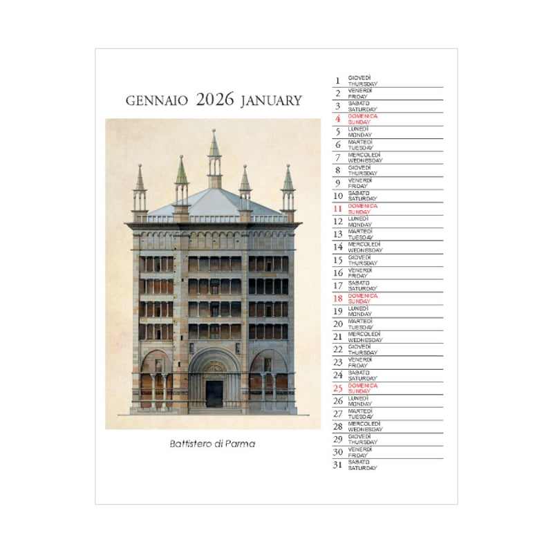 ミラノ/メリディアーナ/シンプルデザイン/永久カレンダー/アレッシィ/イタリア製 ミラノ/メリディアーナ/シンプルデザイン/永久カレンダー/アレッシィ