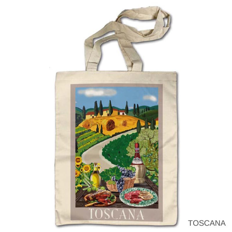 在庫限り】ART TOTE BAG from ITALY ヴィンテージアートポスター コット