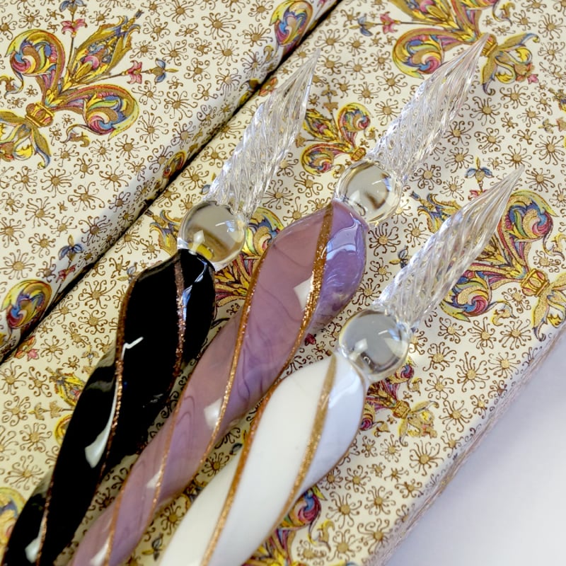 Angelo＞ガラスペンセット ＜ガラスペン/ペンレスト/インク セット