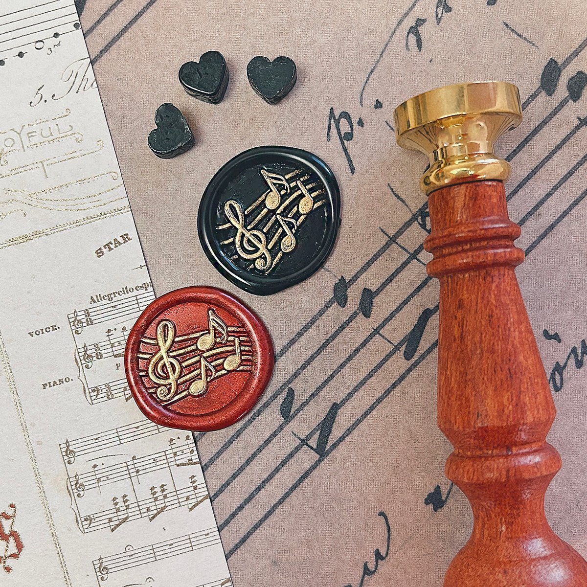 シーリングワックス ୨୧ 封蝋 ハートリボン 8枚 391 シーリングワックス ୨୧ 封蝋 ハートリボン 8枚 391 シーリング