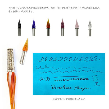 イタリア製 Bortoletti （ボルトレッティ） Murano Glass + Ink Set 32